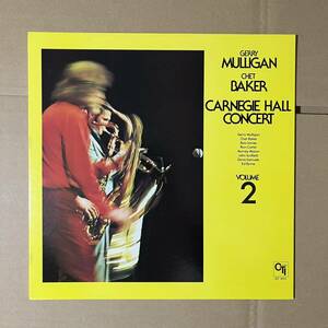 白プロモ / VAN GELDER刻印 / GERRY MULLIGAN / CHET BAKER / CARNEGIE HALL CONCERT VOL.2