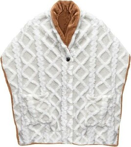 テイジン Curume クルミ― ブランケット 羽織るタイプ 着る毛布