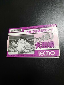 つっぱり大相撲 fc ファミコン 説明書 説明書のみ Nintendo 