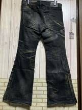 00s tornado mart python bell bottoms denim archive ifsixwasnine LGB 14th addiction kmrii rareアーカイブ_画像2