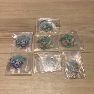 初音ミク みんなのくじ E賞 デフォルメアクリルキーホルダー 7個セット