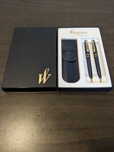 WATERMAN ウォーターマン シャープペンシル ボールペン　2本セット　入れ物付き　シャーペン　Y533