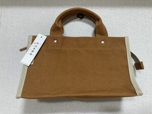 新品 日乃本帆布 キャンバスハンドバッグ トートバッグ 未使用