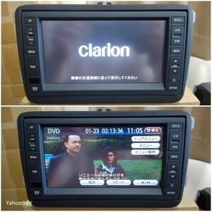 Clarion SSDナビ 型式 J1KDC2A18 Bluetooth DVD再生 テレビ フルセグ SDカード USB iPod CD録音