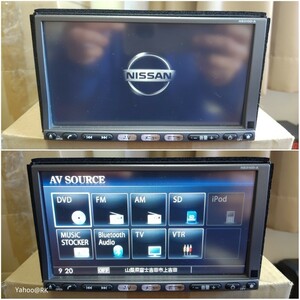 日産 純正 HDDナビ 型式 HS310D-A SANYO DVD再生 Bluetooth テレビ フルセグ SDカード USB iPod CD録音