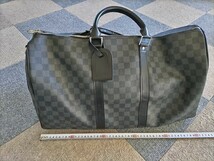 LOUIS VUITTON ルイ・ヴィトン ボストンバッグ ダミエ 中古 ブラック　1円スタート_画像1