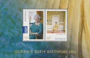 オーストラリア2011＃エリザベス女王95才誕生日 小型シート 未 ＄6.00