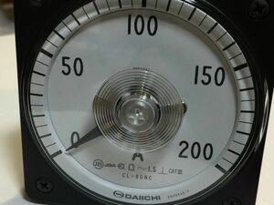 電子部品、パーツなど・・/　　DAIICHI 交流電流計　CL-80NC 200A 未使用　　FA522A-3 9912