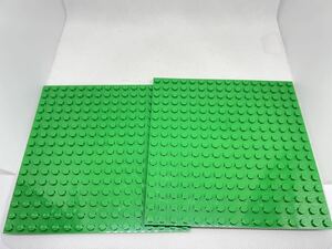 レゴ LEGO 16x16 コイ緑　基礎版　ベースプレート 2枚