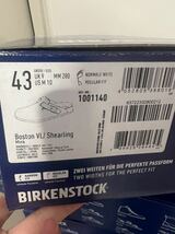 新品 暖かいビルケンシュトック ボストン シアリング　サンダル　43 28cm BIRKENSTOCK スエード_画像9