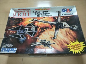 送料込み　未組立　ジャンク扱い　スターウォーズ　セット　Bウィング　Xウィング　タイ・インターセプター　MPC　プラモデル