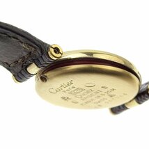 1円 ジャンク品 カルティエ Cartier ヴァンドーム クォーツ パーツ取り用 腕時計 [JA111]_画像6