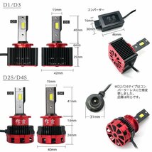 純正HID ledヘッドライト 交換 D4S 86 スバル BRZ プリウス30系後期 PHV カムリACV40 50系に 信玄 11600lm 車検対応 2年保証_画像2