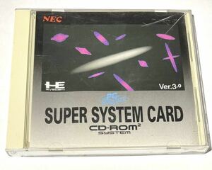 1円〜 ☆ PCE PCエンジン CD-ROM2 スーパーシステムカード Ver.3.0 SUPER SYSTEM CARD NEC 動作未確認