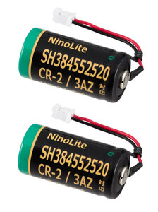 【2個セット】SH384552520 CR-2/3AZ CR-2/3AZC23P 対応互換 リチウム電池 1600mAh 大容量 SHK7620 等 住宅用火災警報器 バッテリー
