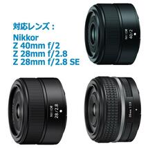 HN-52 互換 レンズフード 装着したままでもフィルターやレンズキャップ取付可 ニコン Z 28mm f/2.8, Z 28mm f/2.8 SE, Z 40mm f/2 対応_画像3