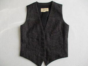  beautiful goods * lady's XS Ralph Lauren D&S* wool gilet * the best dark gray 4. pocket 
