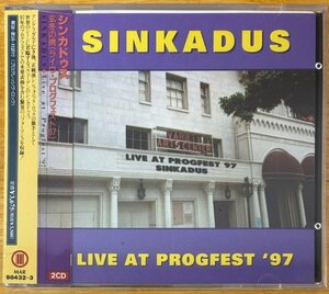 ◎SINKADUS /Live At Progfest '97(Sw産Sympho)※国内仕様2CD(UK盤+歌詞/対訳/解説/帯)未開封【BELLE ANTIQUE MAR 98432~3】1998/02/25発売