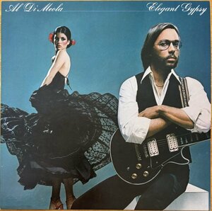 ●AL DI MEOLA / Elegant Gypsy ( 2nd : Paco De Lucia /Steve Gadd/Jan Hammer/Lenny White ) ※米盤LP【 COLUMBIA PC 34461 】1976年発売