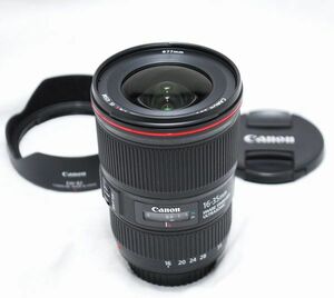 【新品同様の超美品・純正フード付き】Canon キヤノン EF 16-35mm F4 L IS USM