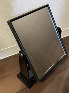 YR9) stand mirror rectangle LL 2mm thickness mirror styrene resin made in Japan meido in Japan box equipped black desk mirror make-up item mirror 