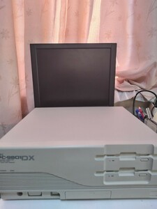 NEC PC-9801DX/U2 （電池新/電源ユニット・FDD2台コンデンサ交換)+Cバスメモリ4MB。
