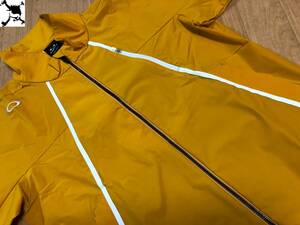 OAKLEY GOLF(オークリーゴルフ)SKULL SYNCHRONISM JACKET 5.0 撥水,防風,4WAYストレッチ,UPF50+ ジャケット FOA403493(AMBER YELLOW)Ｌ