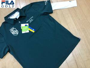 FILAGOLF(フィラゴルフ) UVカット、吸汗速乾 ロゴ 半袖ポロシャツ＆モックネック長袖シャツ ２点セット 782-500B サイズＬＬ