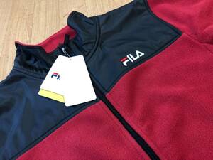 FILA(フィラ) 秋冬 保温機能、UVカットマイクロフリーススタンドJK フルジップジャケット 442-341(RD)ＬＬ