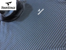 BBRIDGESTONEGOLFTOURSTAGE(ブリヂストンゴルフツアーステージ)秋冬 放電 暖かい裏起毛モックネック長袖シャツ 1234061C2T(ブラック)Ｌ_画像1