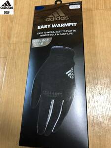 adidas Golf(アディダスゴルフ)EASY WARMFIT タッチスクリーン対応 フリース ウォーム 両手 グローブ GU6187(ネイビー)２３－２４ＣＭ