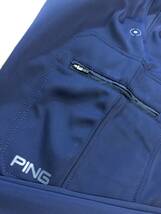 PINGGOLF(ピンゴルフ)秋冬 ストレッチ 暖かいボンディングロングパンツ 612-1231013(ネイビー)９０_画像5