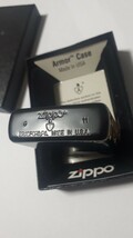 未使用　Armor　Case　Zippo　アーマージッポー　鯉の滝のぼりデザイン　２面柄入り　黒色地に金色エッチング加工　2011年製造　_画像7