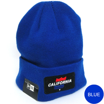ロンハーマン x New Era ニューエラ ニットキャップ ビーニー ニット帽 フリーサイズ CALIFORNIA BEANIE ブルー_画像1