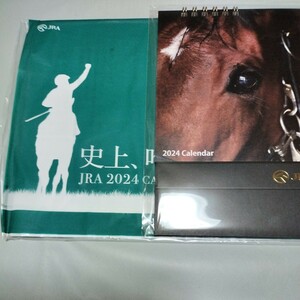 JRA 2024年カレンダー　2種類　カレンダー (Ａ4)&卓上カレンダー