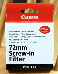 Canon（キヤノン）72mm 純正プロテクトフィルター　未使用