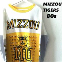 80's MIZZOU TIGER カレッジロゴ　古着 トレーナー　スウェット　プリント　ヴィンテージ　USA_画像1