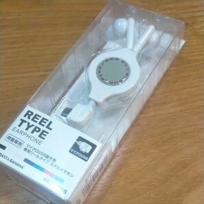 microUSB REEL TYPE EARPHONE RBEP046 （ホワイト）