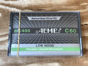 m ネコポスF ACME MS400 C60 カセットテープ ノーマル Normal Bias 120us EQ ※未使用長期保管品、ビニール傷み有り、シミあり、現状品
