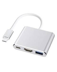 USB Type C to HDMI 3 in 1 USB C ハブ [４K 解像度 hdmiポート+USB 3.0ポート+USBタイプC急速PD充電ポート