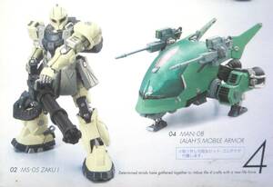 バンダイ MOBILE SUIT GUNDAM ADAPT 機動戦士ガンダムADAPT MS‐05ザクⅠ MAN-08 ララァ・スン専用モビルアーマー(エルメス) 2種