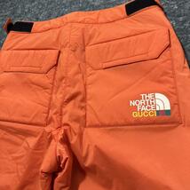 新品正規品 GUCCI × THE NORTH FACE カーゴパンツ M グッチ ザ・ノースフェイス 人気コラボ ウーブン パンツ 人気 キルティング タグ付き_画像10