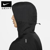 送料無料 新品 ナイキ エアロレイヤー Msize ランニングジャケット アウター 中綿 黒 反射材 保温 軽量 NIKE Aerolayer メンズ RUNNING_画像9