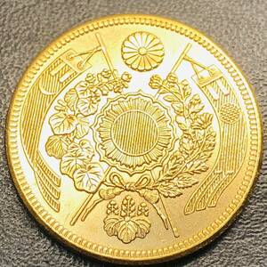 古銭 日本古銭 十円金貨 明治9年 14g