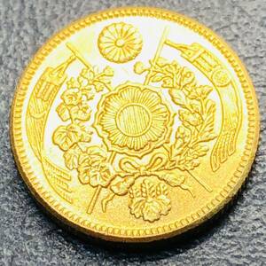 古銭 日本古銭 二円金貨 明治十年 3.83g