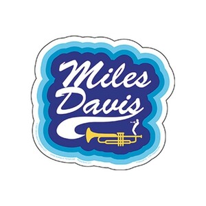 Miles Davis sticker mile s* Davis Logo