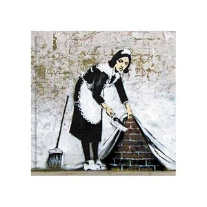 Banksy ステッカー バンクシー Camden Maid