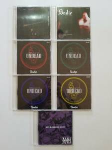 【中古DVD OFFICIAL FANCLUB 会報 Sadie(サディ)/UNDEAD DVD MAGAZINE 創刊号～Vol.5(5枚)＋「a holy terrors」「赤蝶々」/「ドレス」】