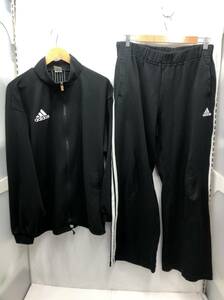 adidas デサント製 ジャージ 上下 セット メンズ L-O サイズ ブラック アディダス ヴィンテージ 23122801