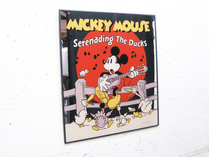 インテリアミラー・壁掛け・ミッキーマウス・ディズニー・SerenadingTheDucks・中古品・149352
